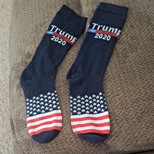 Patriotic Black Socks with Flag Design
